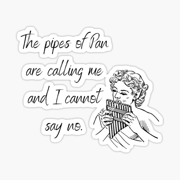 "Pipes of Pan SAI" Sticker by nicoleee124 Redbubble