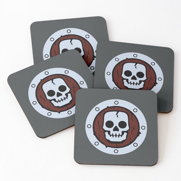 Item preview, Castle Skeleton Shield Emblem- Round designed and sold by Highonbricks.