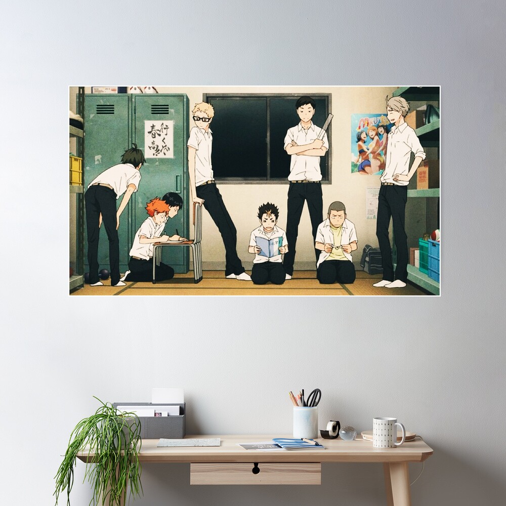 Anime Haikyuu Poster Volleyball, Anime Haikyuu Room Decor