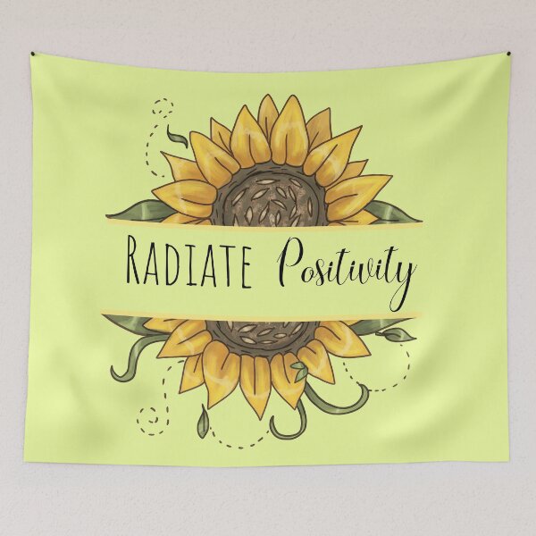 Item preview, Radiate positivity yellow sunflower  designed and sold by Miaart365.