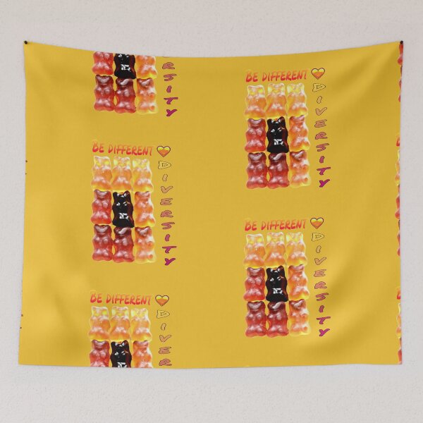 Item preview, Be different - love diversity - gummy bears with lettering - photo design designed and sold by kikidu21.