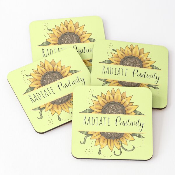 Item preview, Radiate positivity yellow sunflower  designed and sold by Miaart365.