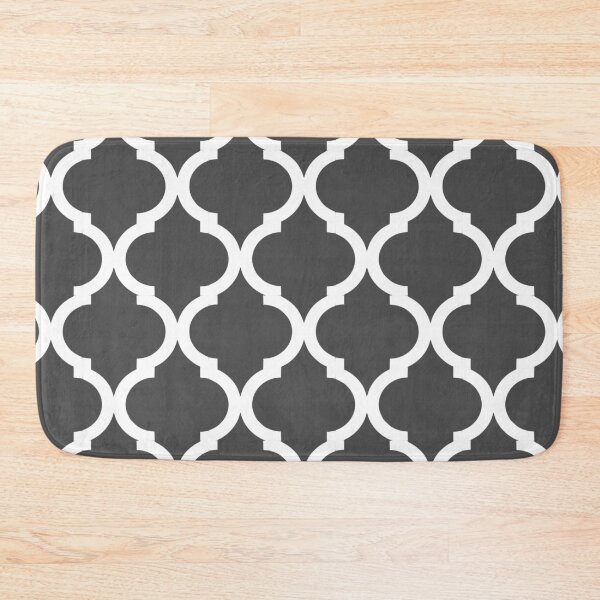 Item preview, Dark grey plain background and white art deco pattern designed and sold by Brontorino.