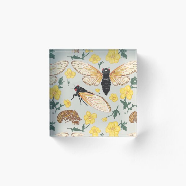 Item preview, Cicada Spring in Gray designed and sold by thesweetestfern.