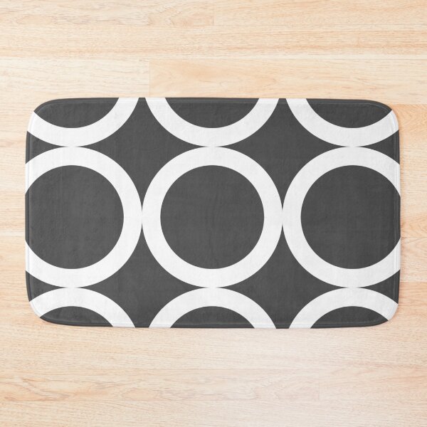Item preview, Dark grey plain background and white art deco pattern designed and sold by Brontorino.