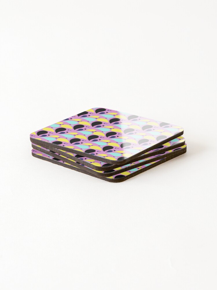 Thumbnail 4 of 5, Coasters (Set of 4), Colorful pattern  designed and sold by fowons.