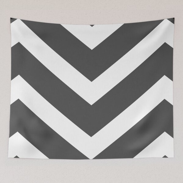 Item preview, Dark grey plain background with white geometric triangle pattern designed and sold by Brontorino.
