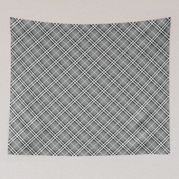 Item preview, Home is Where My Cows Are Silver Grey Plaid Coordinate designed and sold by KrisInStitches.