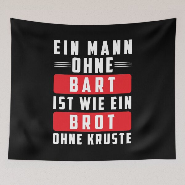 Item preview, A Man Without a Beard Is Like Bread Without a Crust designed and sold by Tobias Langner.