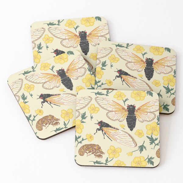 Item preview, Cicada Spring in Buttercup designed and sold by thesweetestfern.