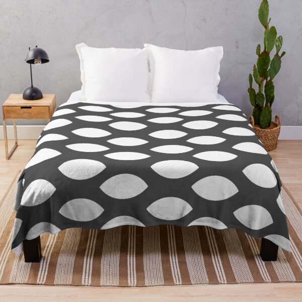 Item preview, Dark grey plain background and white art deco pattern designed and sold by Brontorino.