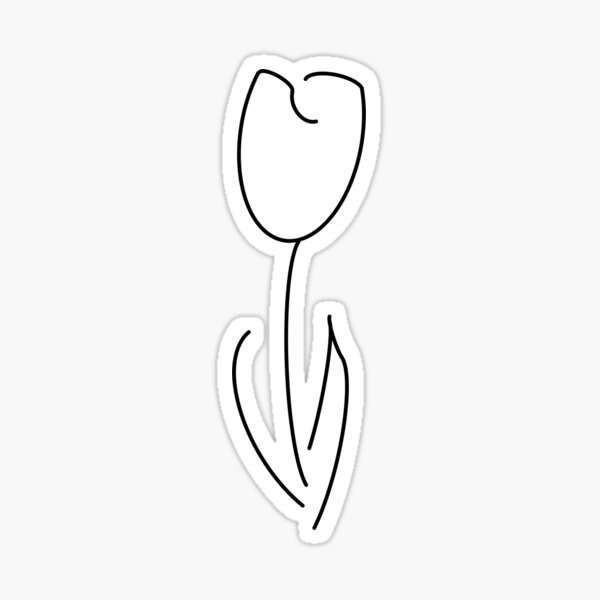 Fringe TV Show Walter Bishop Forgiveness White Tulip Sticker