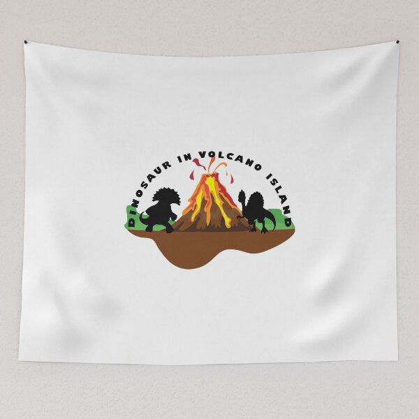 Item preview, dinosaurs in volcano island designed and sold by Aymanerachif.