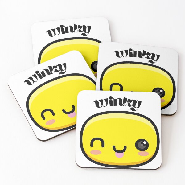 Item preview, Cute and blushing Wink Emoji and Smiley  designed and sold by Mary Maple.