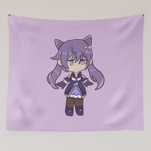 Item preview, Genshin Impact Chibi Keqing Fan Art designed and sold by uwu-kitty.