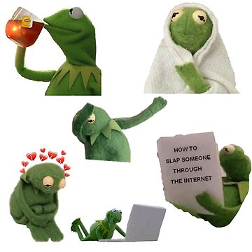 "Kermit mood " Sticker for Sale by shravanii | Redbubble