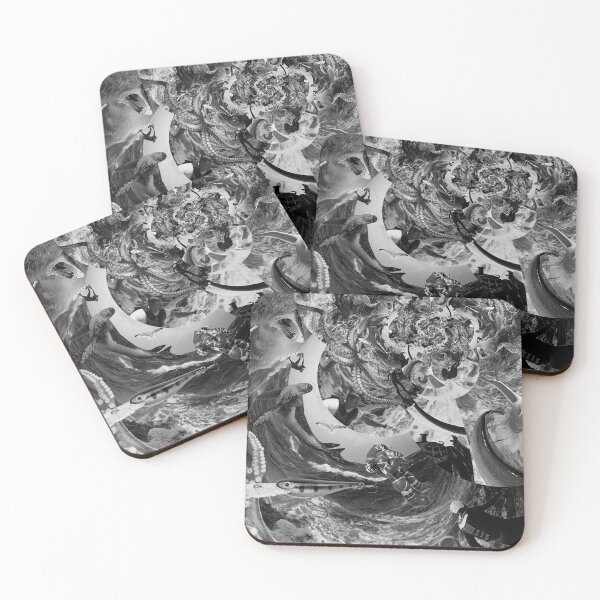 Item preview, 'Sea Life Pt.1' (Black and White version) / Digital Collage by The Raumier designed and sold by N-W-T-S-I-O.