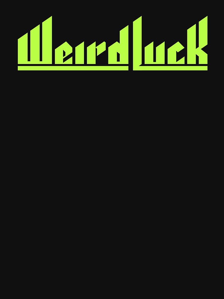 Thumbnail 7 of 7, Classic T-Shirt, Weird Luck Logo (Neon Green) designed and sold by Weird-Luck.
