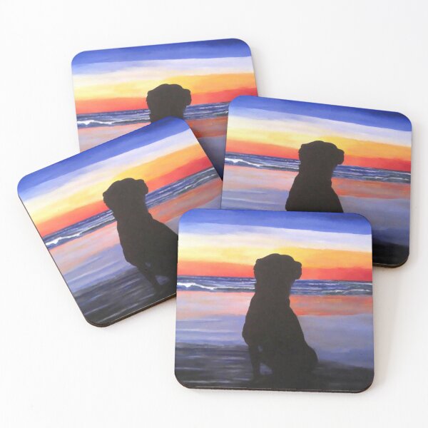 Item preview, Sunrise Landscape of Dog on Beach designed and sold by Carlo Varo.