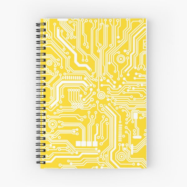 Item preview, bright yellow microchip hardware circuit design designed and sold by Giulia  Palazzo.
