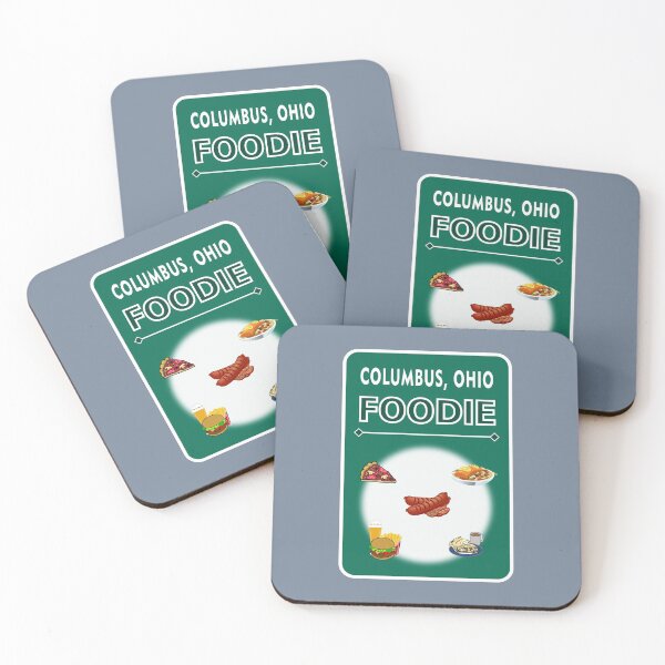Item preview, Columbus, Ohio  - Foodie - Light Evergreen Background designed and sold by ThisNThatImages.