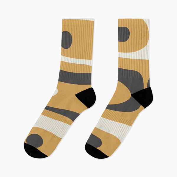 Item preview, Mid Century Modern Piquet Retro Abstract Pattern in Muted Mustard Gold, Charcoal Grey, and Cream designed and sold by kierkegaard.