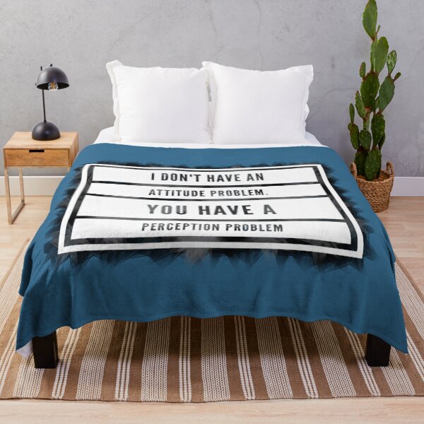 Item preview, Attitude problem Perception problem, witty comment, typography designed and sold by RTrivella.