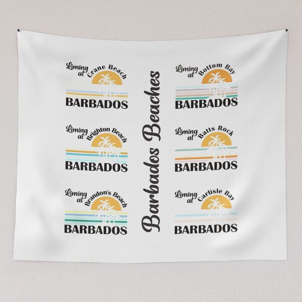 Item preview, Barbados Beaches Sunrise/Sunset Sticker Pack 2 designed and sold by MimsTees.