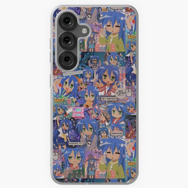 Konata Izumi lucky star collage design Samsung Galaxy Soft Case