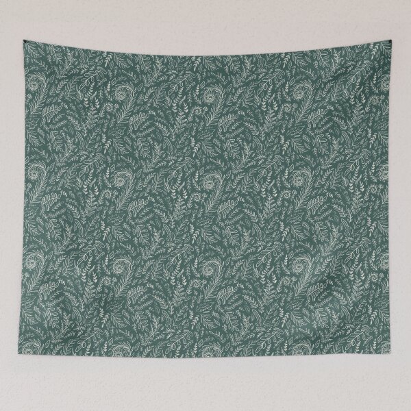 Item preview, Swirling Ferns in Forest Green designed and sold by thesweetestfern.
