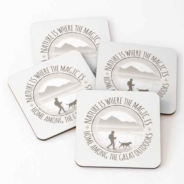 Item preview, Home Among The Great Outdoors - Hiker - Beige 07 designed and sold by serenaking.