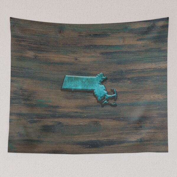Item preview, Massachusetts State Shape Teal designed and sold by Jared Davies.
