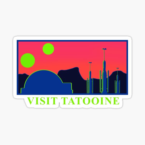 Vista previa del artículo con la obra «Visita Tatooine 1», diseñado y vendido por Milasneeze.