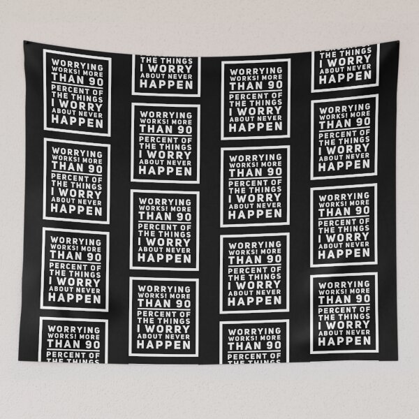 Item preview, Worrying works, witty comment, typography  designed and sold by RTrivella.