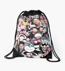 Supernatural Collage Drawstring Bag