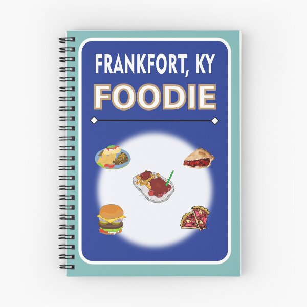 Item preview, Frankfort, Kentucky  - Foodie - Blue Background designed and sold by ThisNThatImages.
