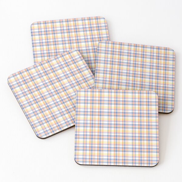 Artikelvorschau, Navy Orange Spray Plaid entworfen und verkauft von rlatnwls.