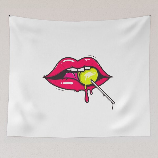 Item preview, lolipop red lips designed and sold by Sun Rise.