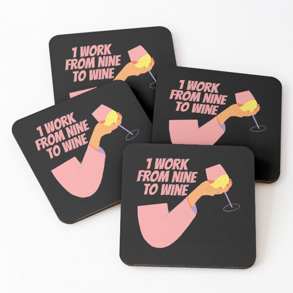 Item preview, I work from nine to wine designed and sold by avocadissimo.