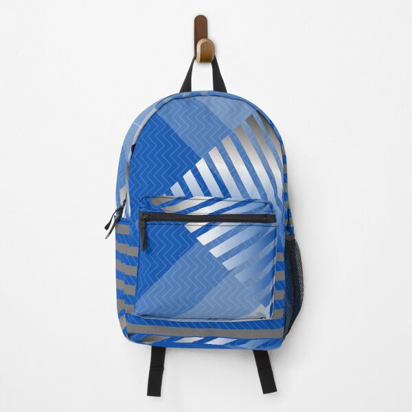 Item preview, BLUE ZIGZAG WITH GREY STRIPED PATTERN designed and sold by Gitau98.