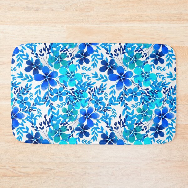 Item preview, Blue flowers pattern  designed and sold by MariaMarinova.