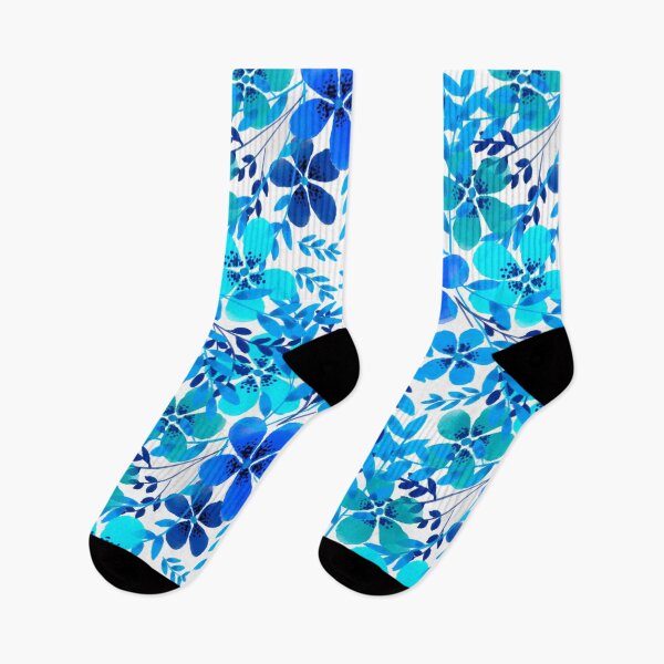 Item preview, Blue flowers pattern  designed and sold by MariaMarinova.
