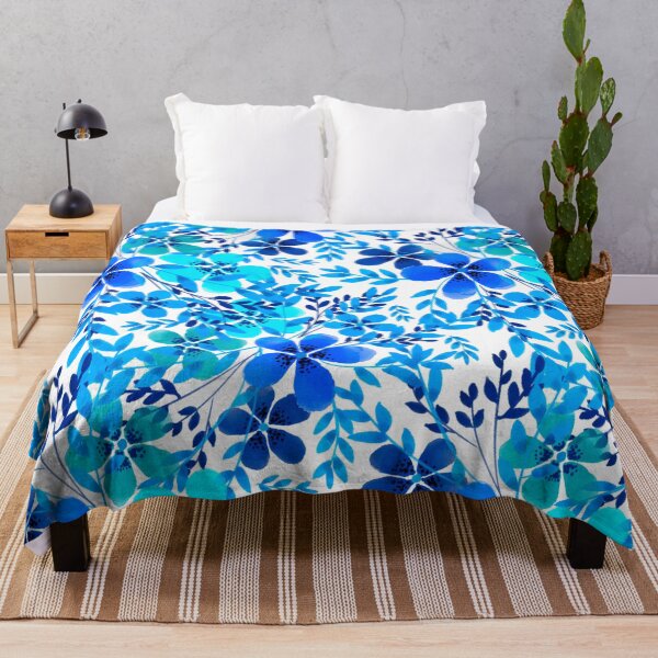 Item preview, Blue flowers pattern designed and sold by MariaMarinova.