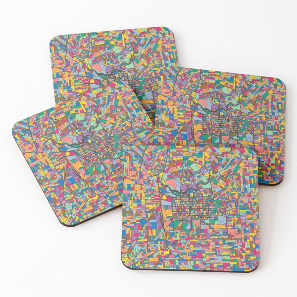 Item preview, Adelaide Map - Mosaic - 2021 Colors designed and sold by HomeCities.