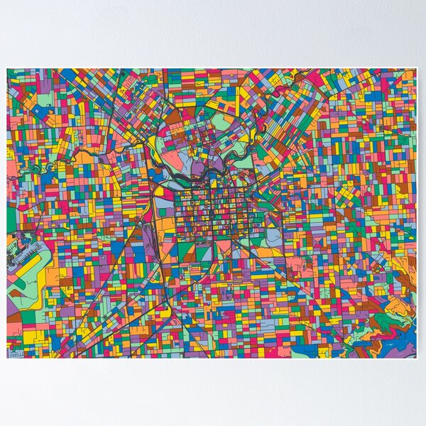 Item preview, Adelaide Map - Mosaic - 2021 Colors designed and sold by HomeCities.