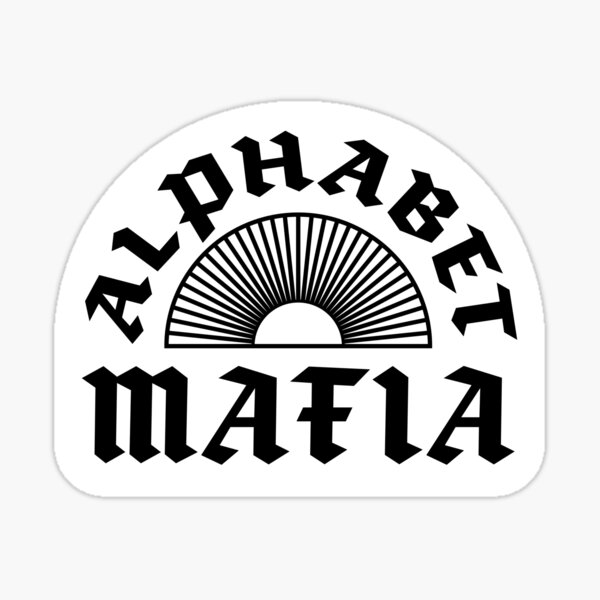 Artikel-Vorschau von Alphabet Mafia in Schwarz, designt und verkauft von Thrustworthy.
