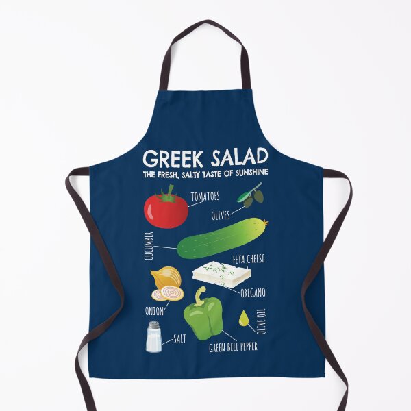 Item preview, Greek Salad Ingredients - A Taste of Sunshine designed and sold by Happy Puppy Print On Demand.