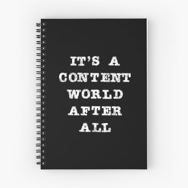 Item preview, Content Creator Quotes: It's a Content World After All designed and sold by GraffitiSoup.