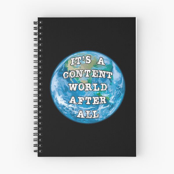 Item preview, Content Creator Quotes: It's a Content World After All (Earth 2) designed and sold by GraffitiSoup.