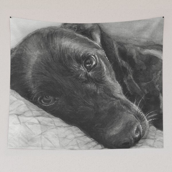 Item preview, Black Lab Portrait designed and sold by Olga Shvartsur.